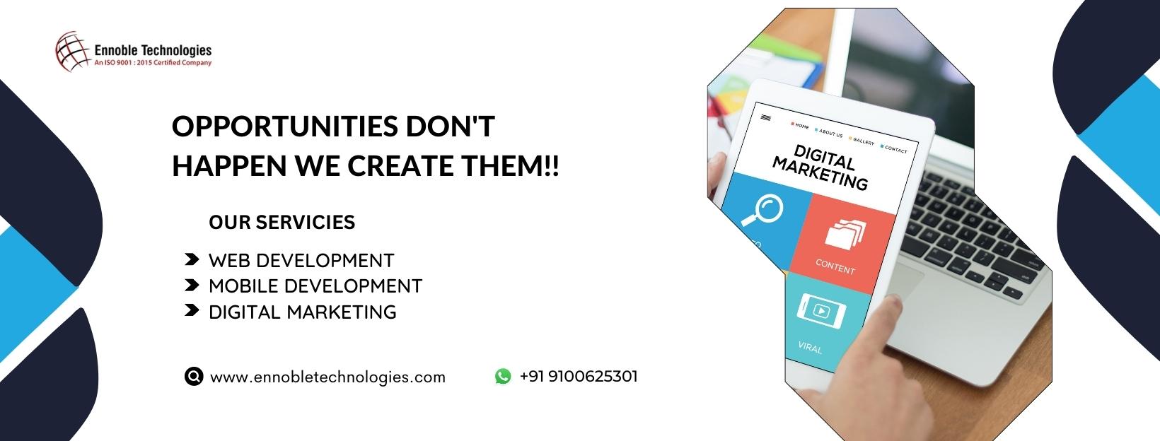  Web Designing & Digital Marketing Services in Hyderabad | Ennoble Technologies