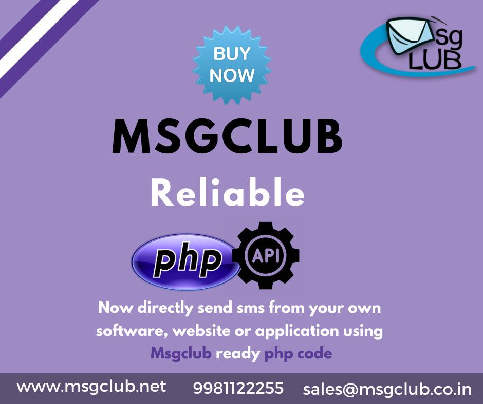  Bulk SMS PHP | Get started sending Bulk SMS with PHP - Msgclub