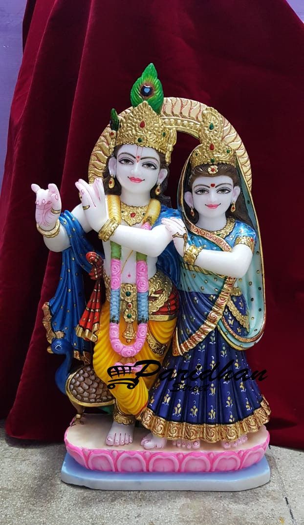  Radha Krishna Marble Murti In Jaipur, Rajasthan