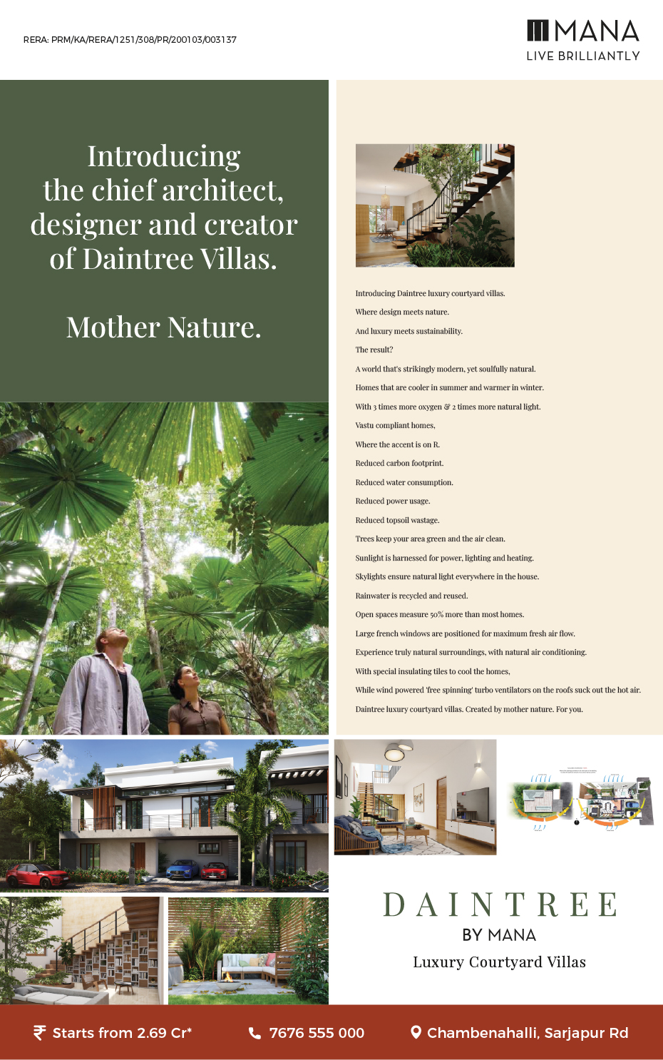  villa project in Sarjapur | Daintree by Mana