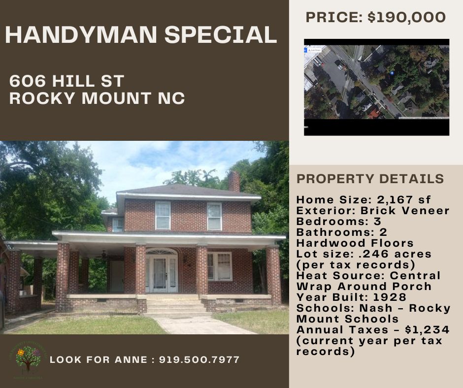  Rocky Mount NC House for Sale