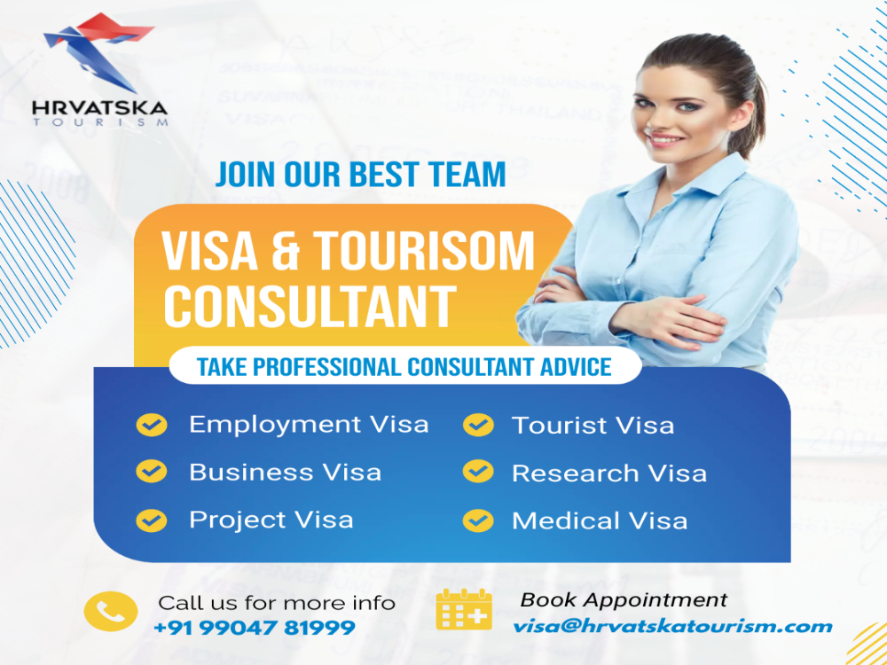  Visa & Tourism Consultant With HRVATSKA Tourism ✈️