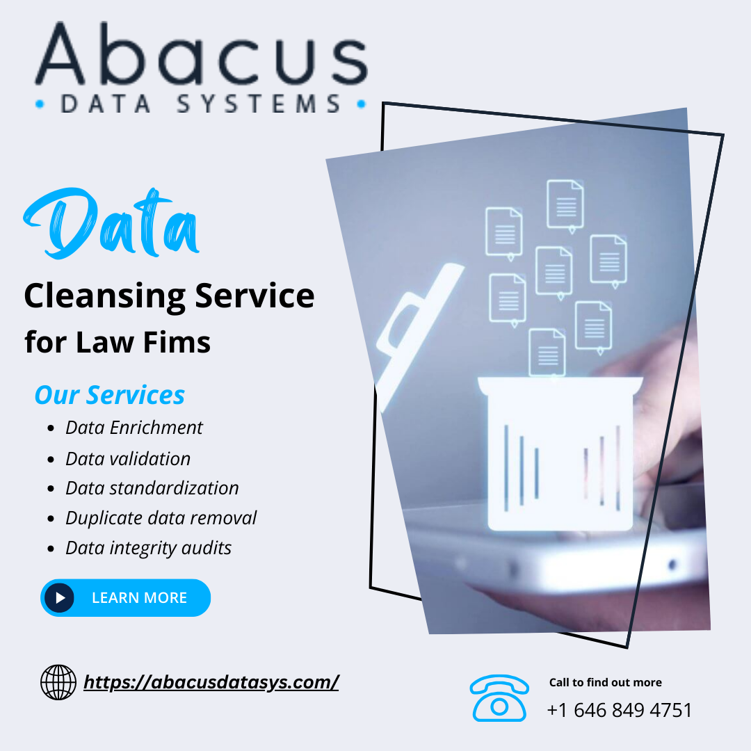  Abacus Data Systems offers Data Cleansing Services for Law Firms