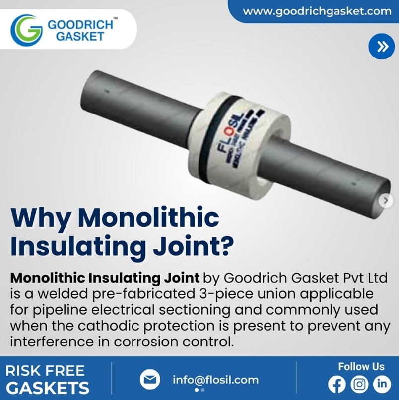  High-Quality Monolithic Insulating Joints by Goodrich Gasket - Ensuring Reliable Pipeline Insulation