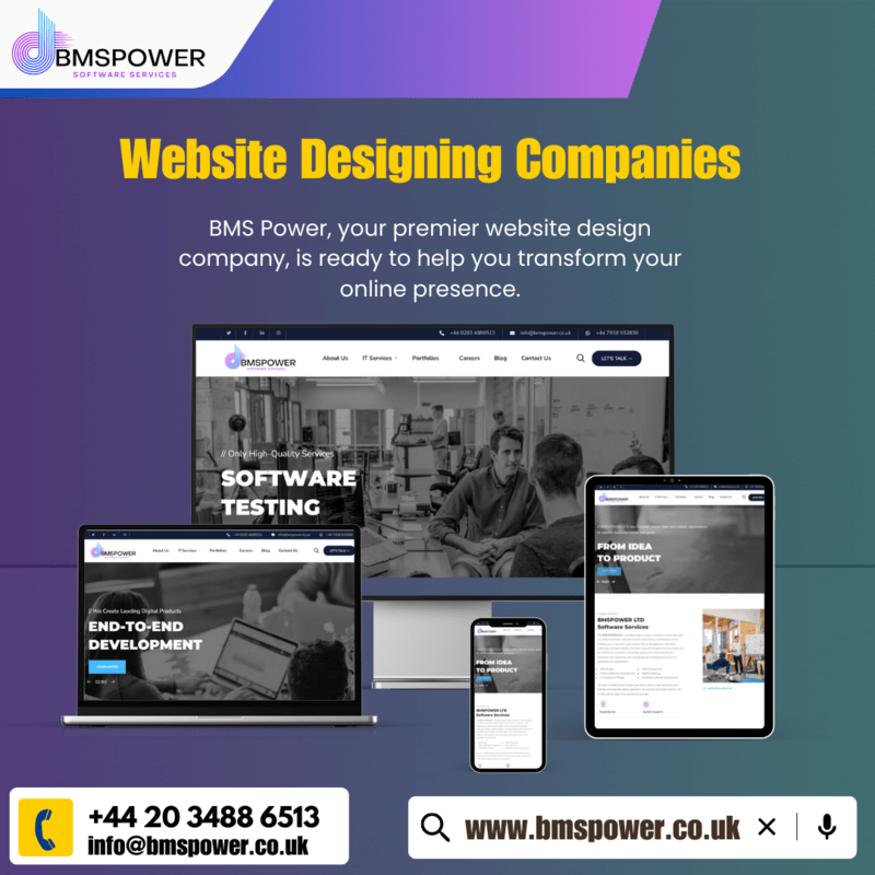  Website Designing Companies in London UK