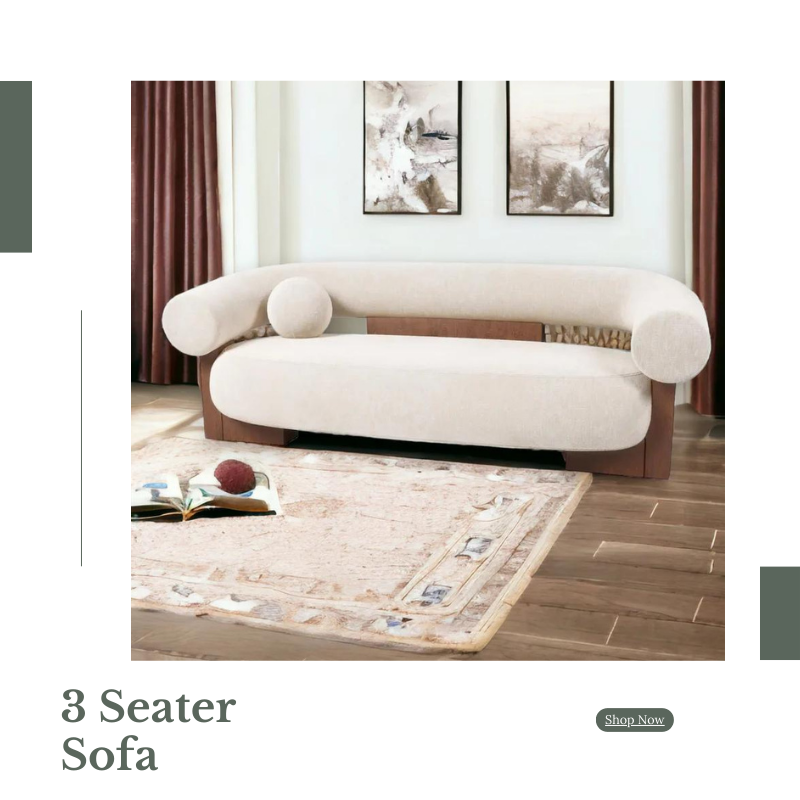  Make Your Living Room Complete Buy a Quality 3 Seater Sofa from Nismaaya Decor