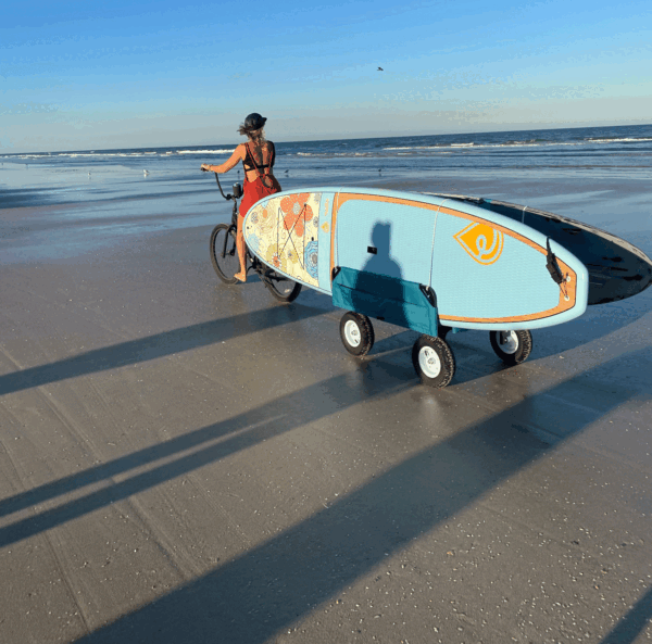  Versatile Beach Cart with Bike Trailer from Shore and Chore – Perfect for Summer Adventures!