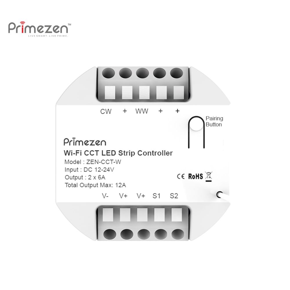  ZEN CCT W WiFi LED Strip Controller - Smart Home Automation Solutions | Primezen