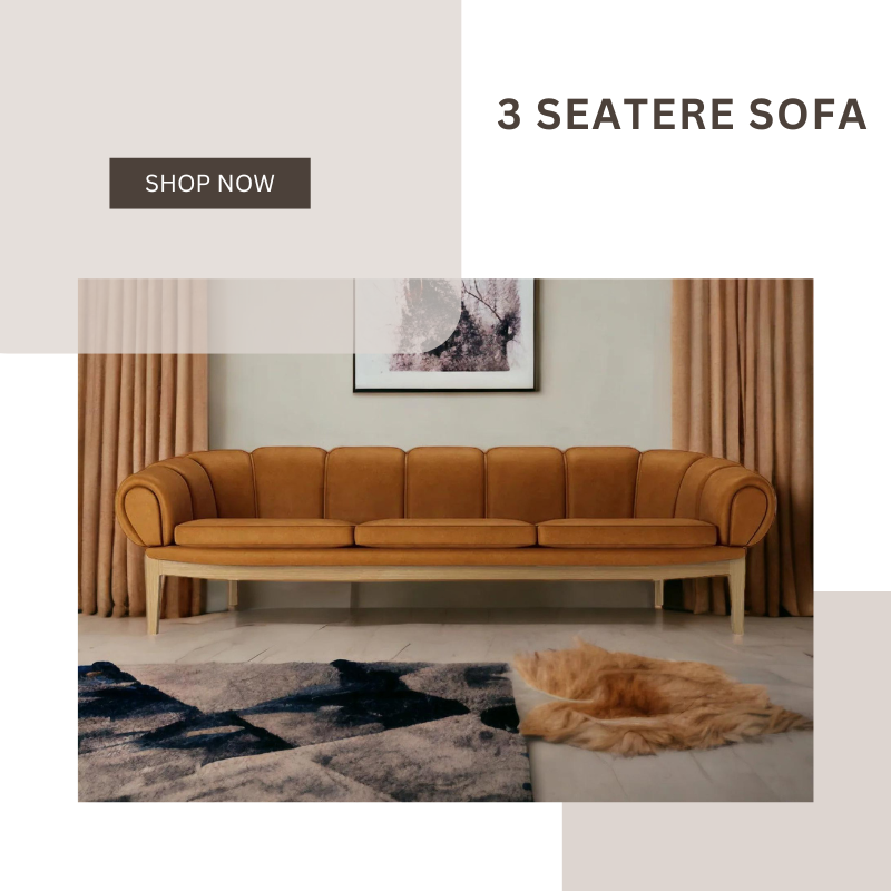  Buy Nismaaya Decor's 3 Seater Sofa for a Blend of Comfort and Style