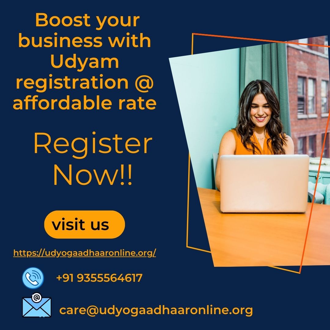  Boost your business with Udyam registration @ affordable rate