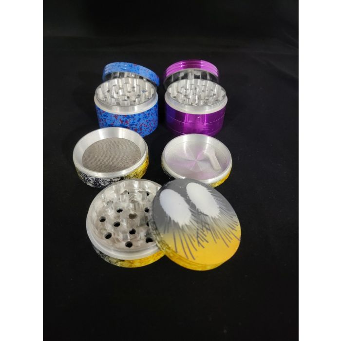  Extra Large Herb Grinder with Kief Catcher with Assorted Design