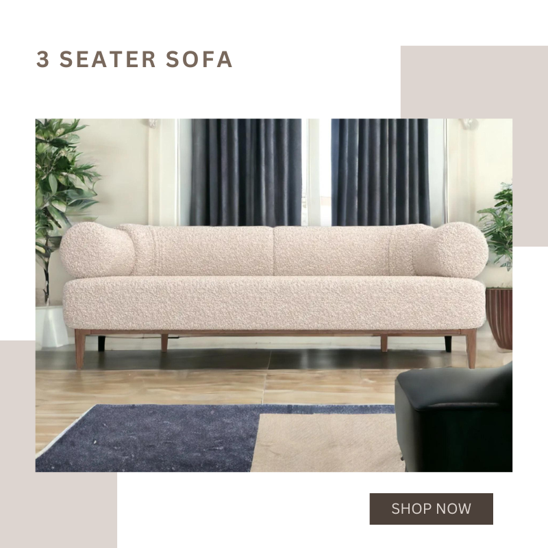  Shop the Best 3 Seater Sofa for Your Living Room at Nismaaya Decor