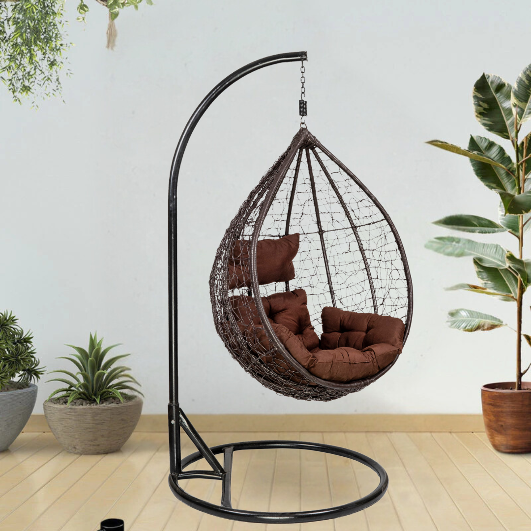  Tuxedo Egg Shape Single Seater Swing