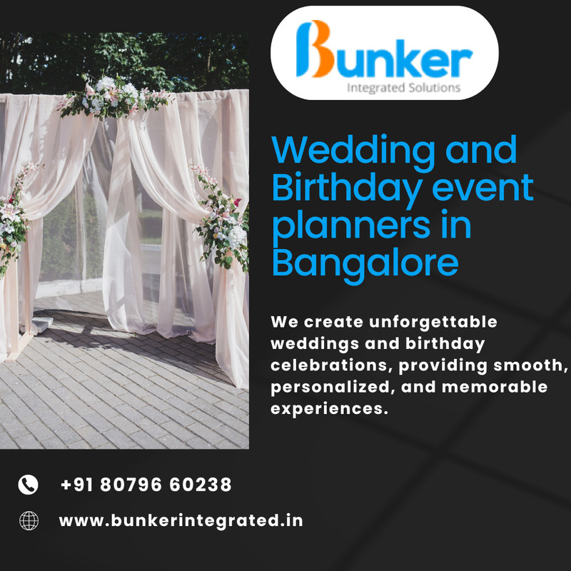  Bunker integrated | Wedding and Birthday event planners in Bangalore