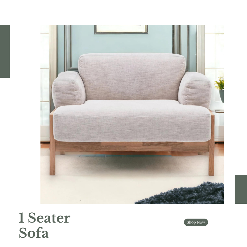  Shop Nismaaya Decor for Comfortable 1 Seater Sofa Sets Online