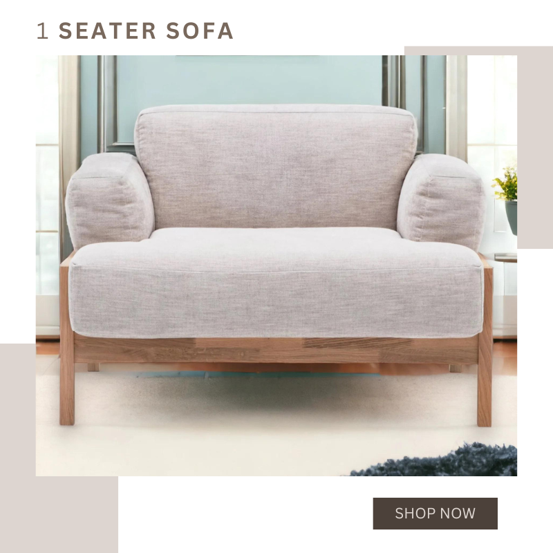  Buy Elegant 1 Seater Sofa Wooden Models at Nismaaya Decor