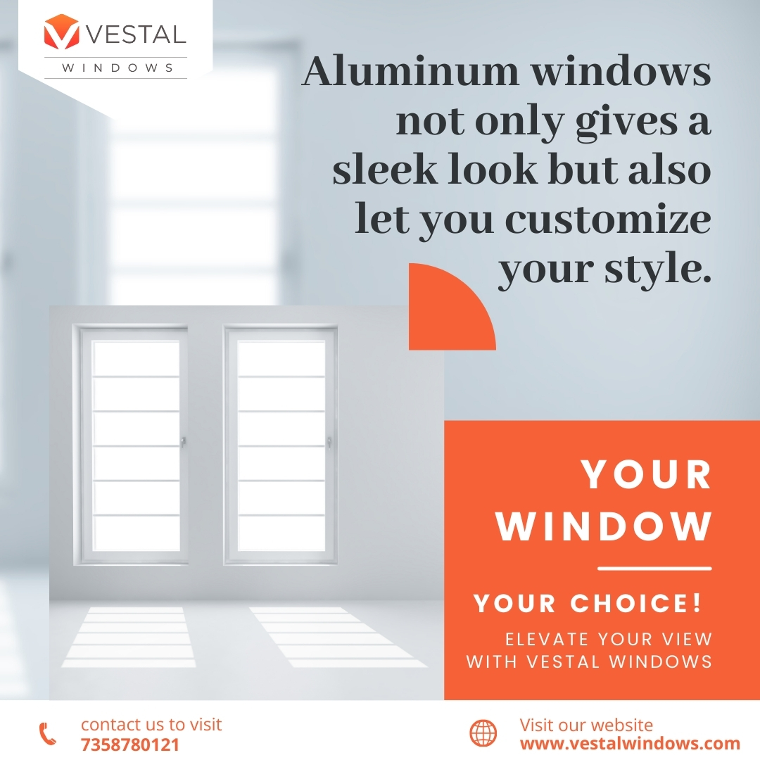  Stylish and Sturdy Aluminum Windows with Custom Colors