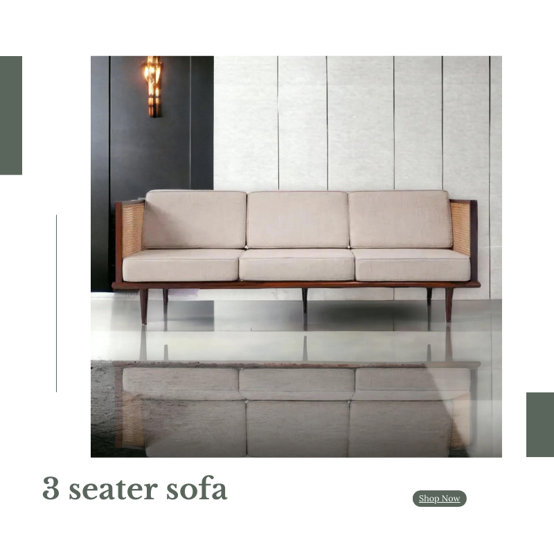  Shop Wooden 3 Seater Sofas at Nismaaya Decor for Timeless Elegance