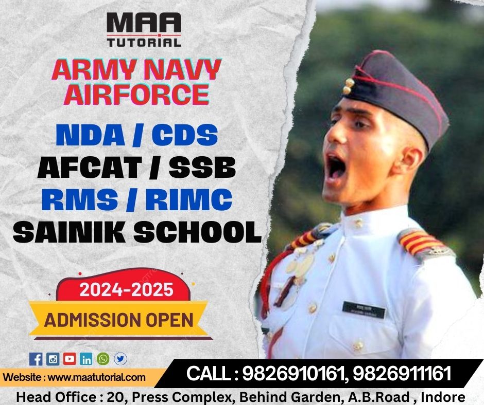  Best Defence Academy in Indore | Best NDA Coaching Institute of Central India.