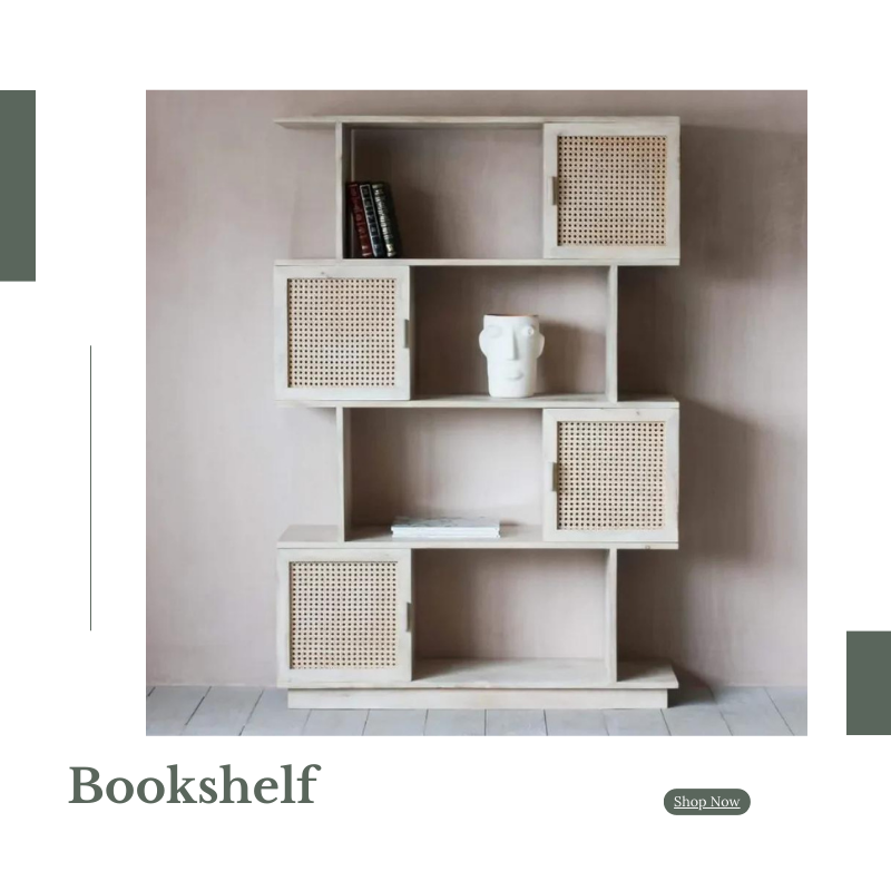  Wooden Bookshelf Design Ideas for Living Rooms - Nismaaya Decor