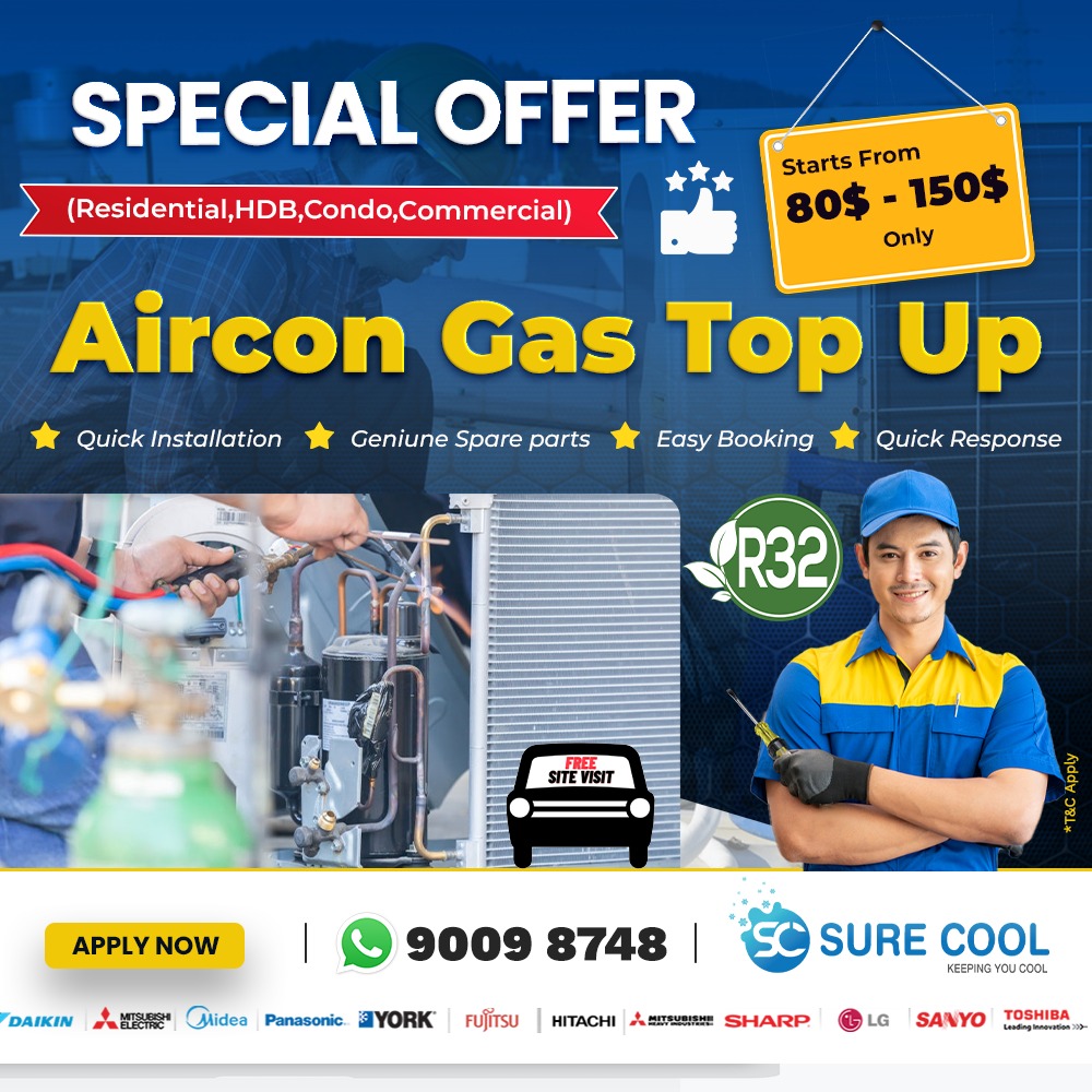  Aircon gas top-up