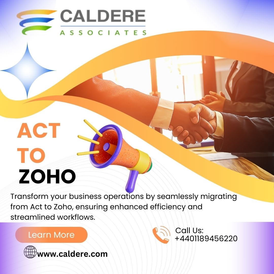  Caldere's Proven Methods for Act to Zoho Migration