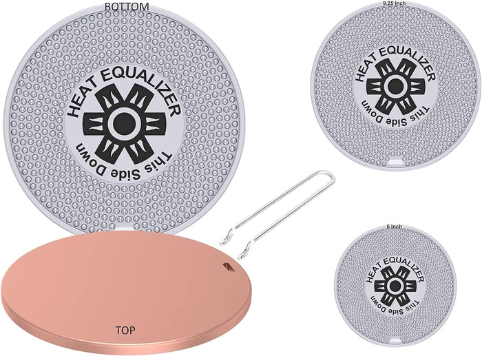  Nonstick Heat Equalizer Diffuser Set - 3 Sizes for Gas Stove