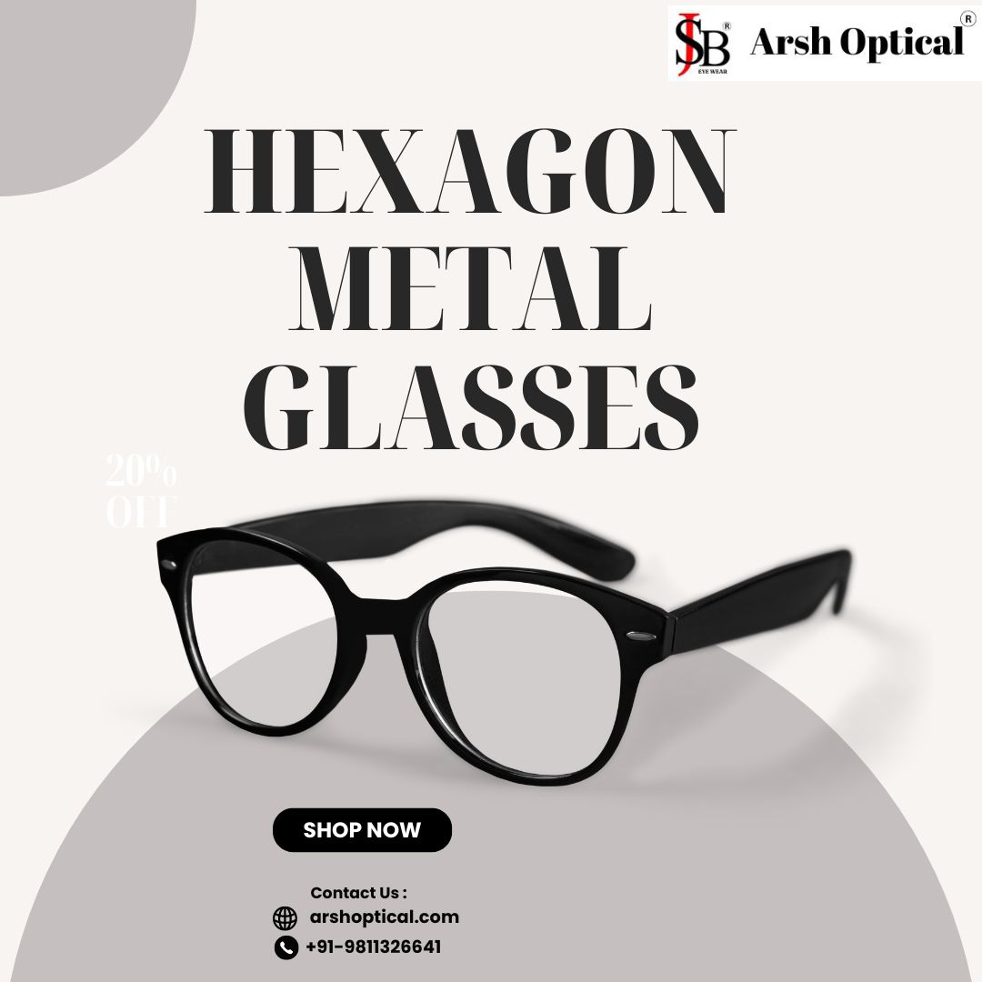  Hexagon Metal Glasses for Trendy and Durable Eyewear