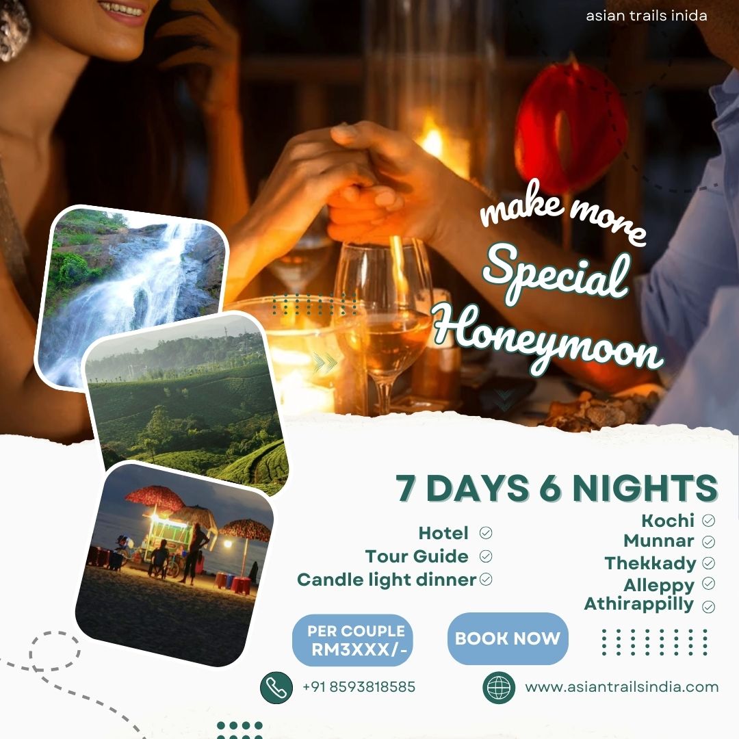  Kerala Honeymoon Packages with Asian Trails