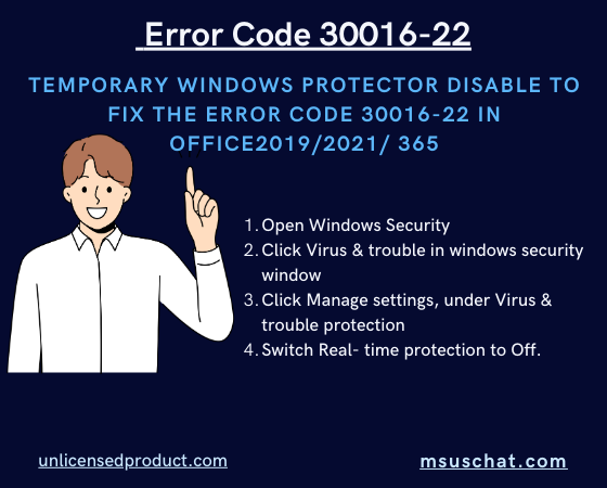  Office 365/2021/2019 Installation Error Code 30016