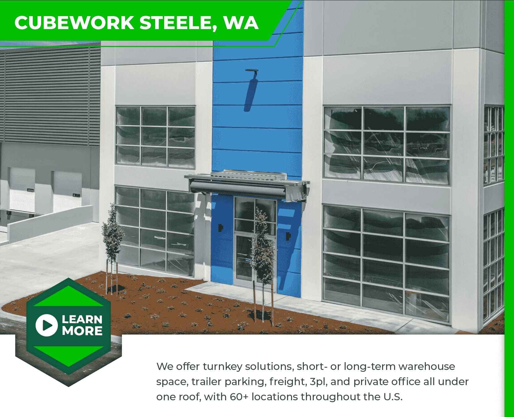  Warehouse and Office Space Available! – Tacoma (Steele) , WA