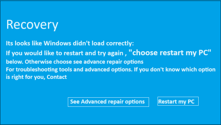  Windows 10 BSOD Stuck at Recovery