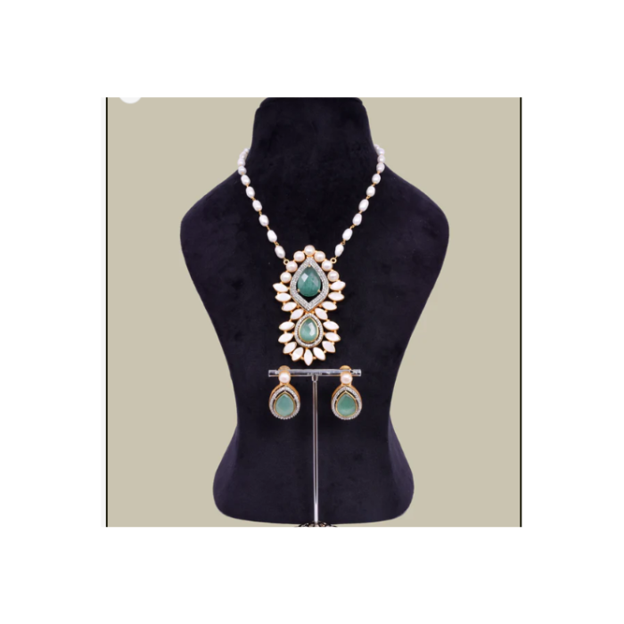  Saabya Inspired Pearl Stone Necklace