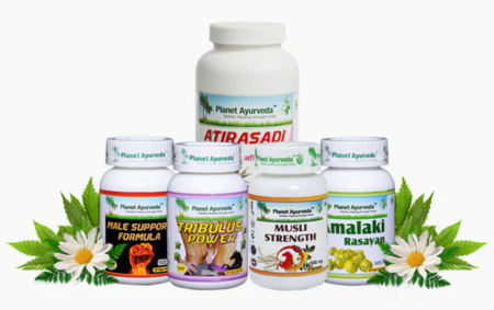  Natural Solution For Testosterone Replacement Therapy - TRT Care Pack By Planet Ayurveda