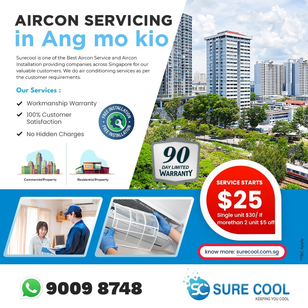  Aircon servicing in Ang mo kio