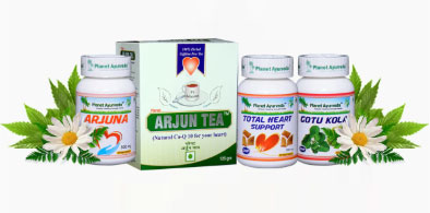  Natural Ayurvedic Heart Treatment - Heart Care Pack By Planet Ayurveda