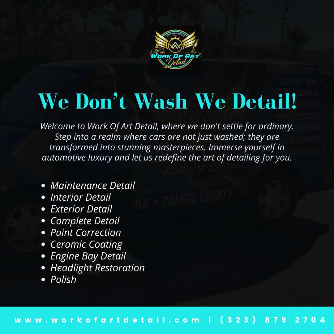  WE DON'T WASH WE DETAIL!