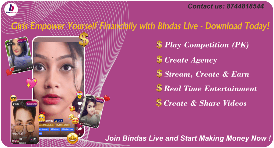  Transform Your Creativity into Money with Bindas Live App | Empowering Girls to Create, Stream, and Earn