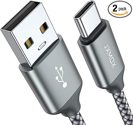  USB Type C Cable,USB A to USB C 3A Fast Charging (3.3ft 2-Pack) Braided Charge