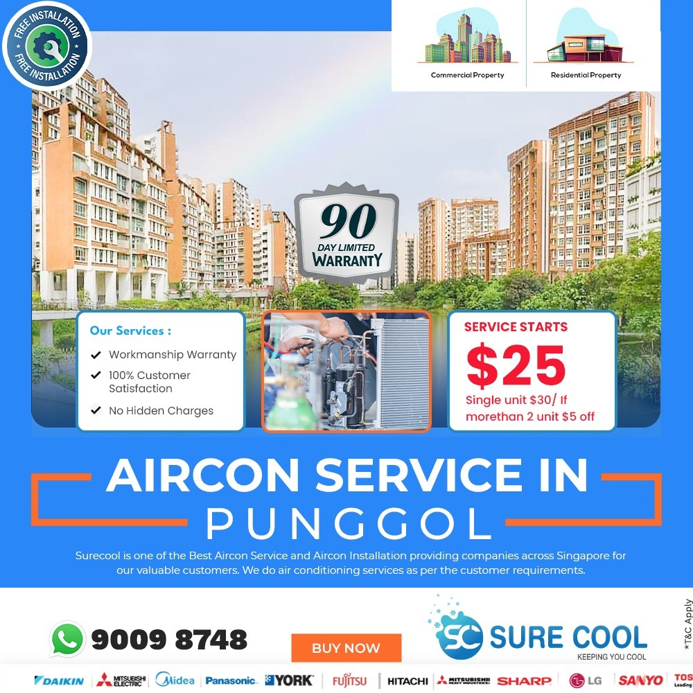  Aircon service in Punggol