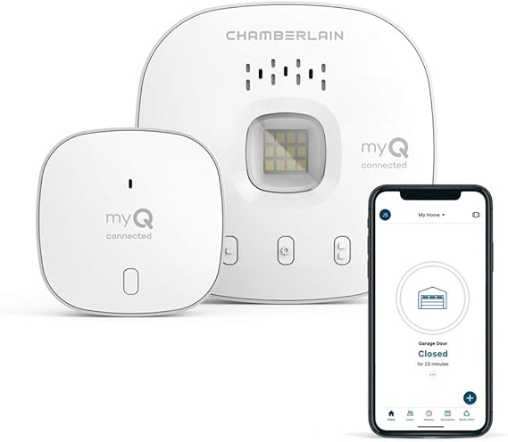  CHAMBERLAIN Smart Garage Control - Wireless Garage Hub and Sensor with Wifi & Bluetooth