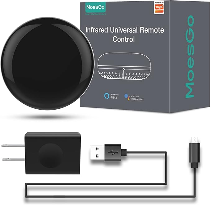  MoesGo WiFi IR Control Hub for Smart Appliances via Voice and Smart Life/Tuya App