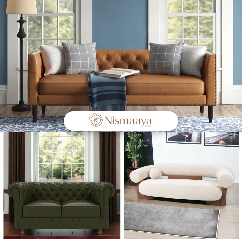  Buy a Two Seater Sofa Wooden Design for Elegance from Nismaaya Decor