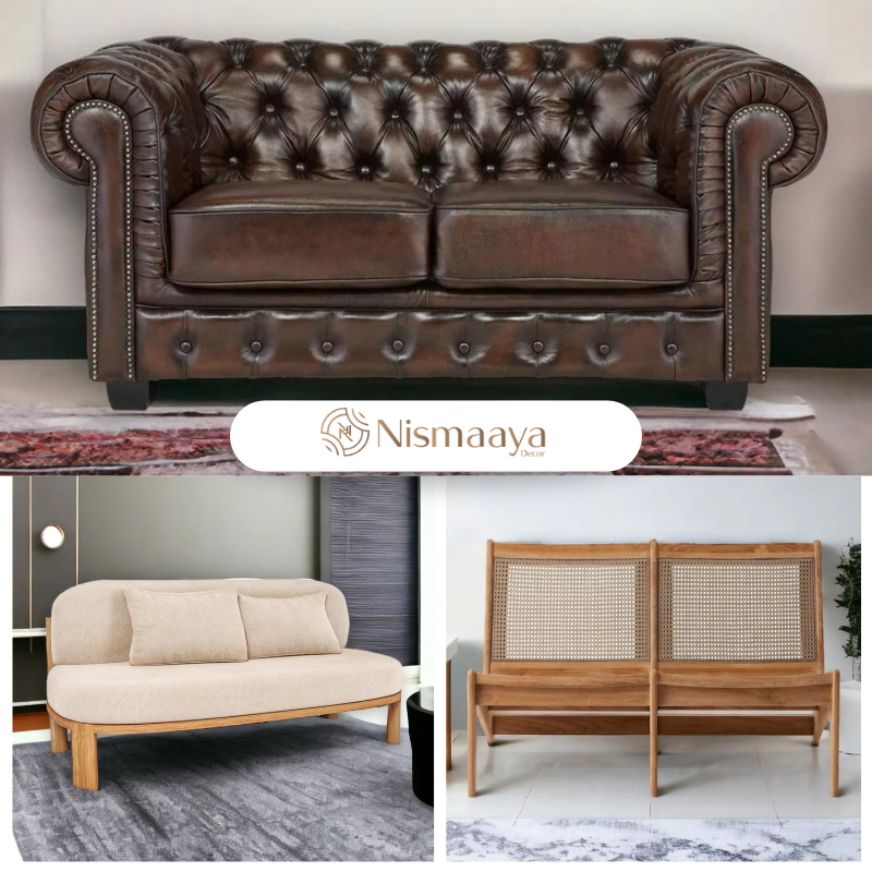  Buy a Wooden Two Seater Sofa for Timeless Beauty from Nismaaya Decor