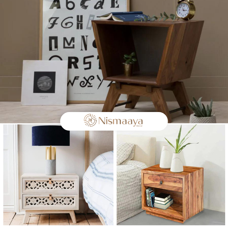  BUY the Perfect Bedside Table for Your Bed at Nismaaya Decor