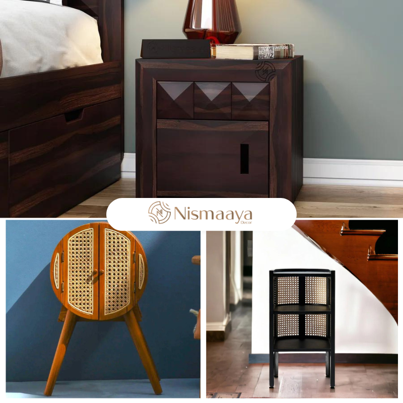  BUY Unique Bedside Tables for Your Bed from Nismaaya Decor