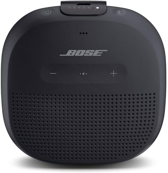  Bose SoundLink Micro Bluetooth Speaker: Small Portable Waterproof Speaker with Microphone, Black