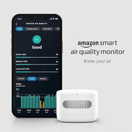  Amazon Smart Air Quality Monitor – Know your air, Works with Alexa