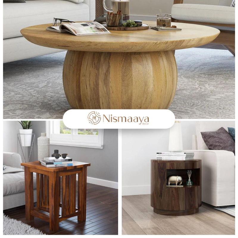  Shop Beautiful Wooden Tables to Enhance Your Home Decor at Nismaaya