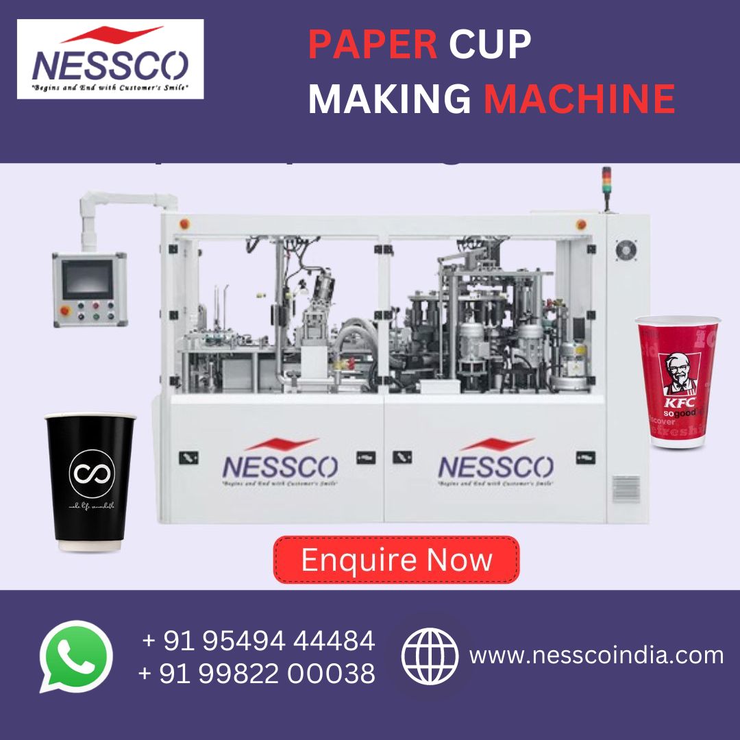  Nessco High-Efficiency Paper Cup Machine for Sale